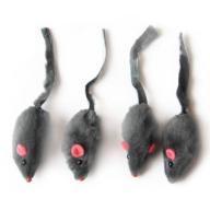 6-Pack Short Hair Fur Mice, 24 Pieces
