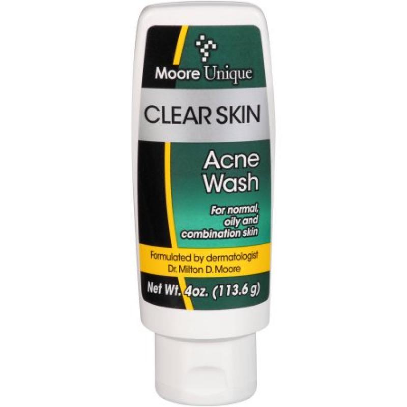 Moore Unique(tm) Clear Skin Acne Wash, 4 oz
