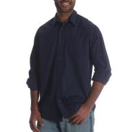Wrangler Big Men&#039;s Long Sleeve Premium Plaid Woven Shirt