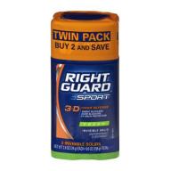 Right Guard Sport 3-D Odor Defense Fresh Invisible Solid Deodorant Twin Pack - 2 CT