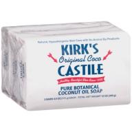 Kirk&#039;s Original Coco Castile Bar Soap 3 ct Pack