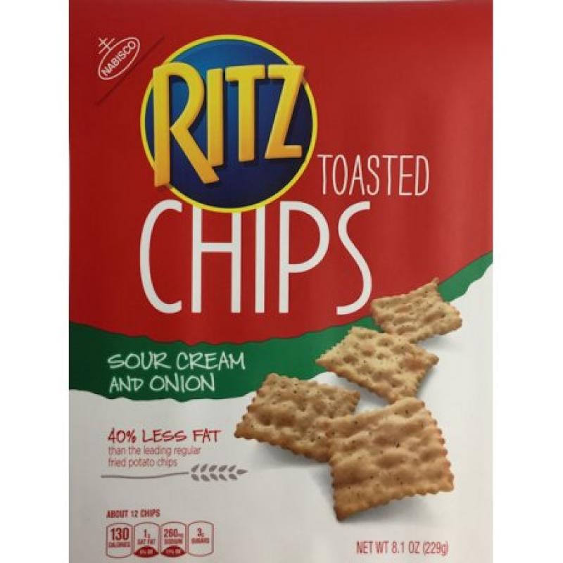 Nabisco Ritz Toasted Chips Sour Cream and Onion, 8.1 oz