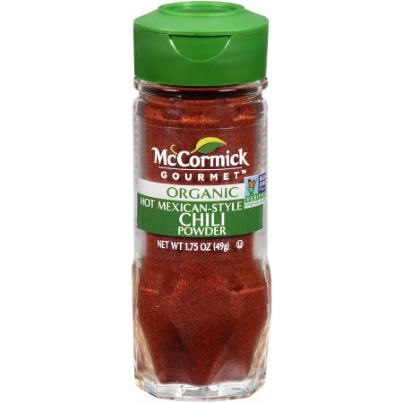 McCormick Gourmet™ Organic Hot Mexican Style Chili Powder, 1.75 oz. Shaker