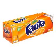 Fanta Soda, Orange, 12 Fl Oz, 12 Count