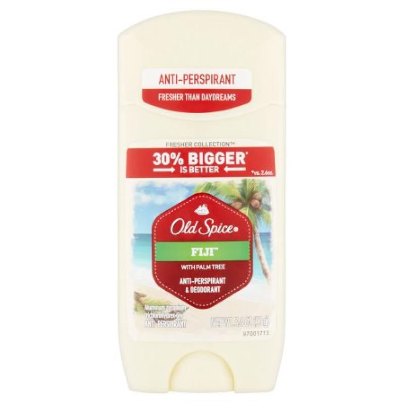 Old Spice Fresher Collection Fiji with Palm Tree Anti-Perspirant & Deodorant, 3.4 oz