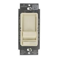 Leviton SureSlide Decora Full Range Slide Dimmer 3-way illuminated, with preset on/off switch. 600W Incandescent Dimmer, Single Pole or 3-Way, Almond
