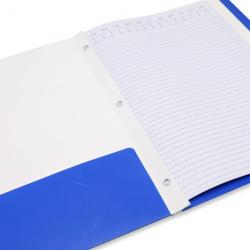 Pen + Gear 3-Prong Paper Folder, Solid Blue Color, Letter Size
