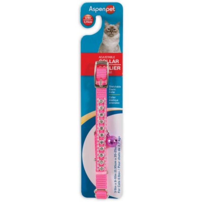 Petmate 11391 3/8" x 8" Hot Pink Cat Collar