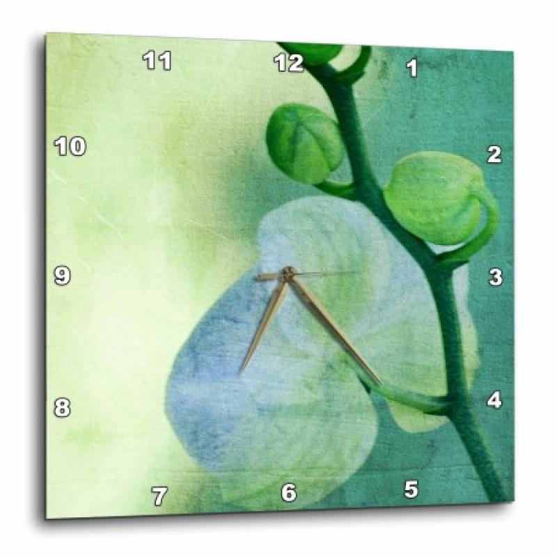 3dRose Sea Orchid Art- Flowers- Zen Art- Nature, Wall Clock, 13 by 13-inch