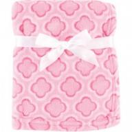 Luvable Friends Baby Boy and Girl Coral Fleece Blanket - Clover