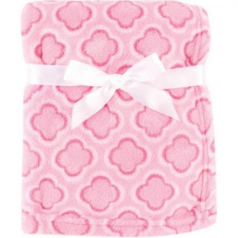 Luvable Friends Baby Boy and Girl Coral Fleece Blanket - Clover