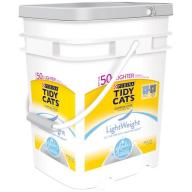 Purina Tidy Cats LightWeight Clumping Cat Litter with Glade Tough Odor Solutions Clear Springs 17 lb. Pail