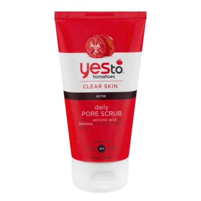 Yes To Tomatoes Clear Skin Acne Daily Pore Scrub, 4.0 OZ
