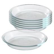 Pyrex Glass Bakeware 9-inch Pie Plate, Set of 6