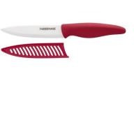 Farberware 5" Utility Knife with Ceramic Blade, Red