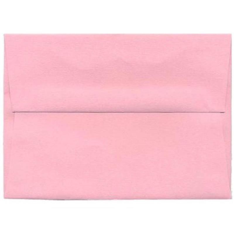 A6 (4 3/4" x 6-1/2") Recycled Paper Invitation Envelope, Light Baby Pink, 25pk