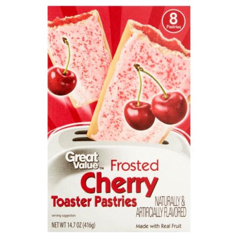 Great Value Frosted Cherry Toaster Pastries, 8 Ct/14.6 Oz
