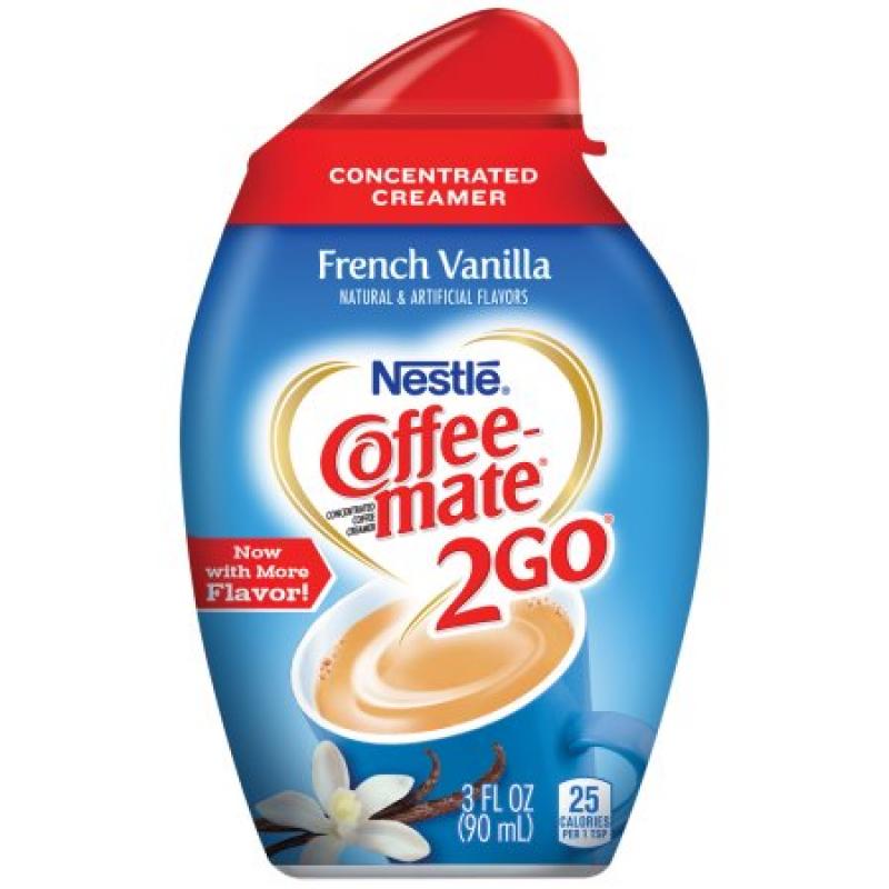 Nestle Coffeemate 2Go French Vanilla Concentrated Liquid Coffee Creamer 3 fl. oz. Bottle
