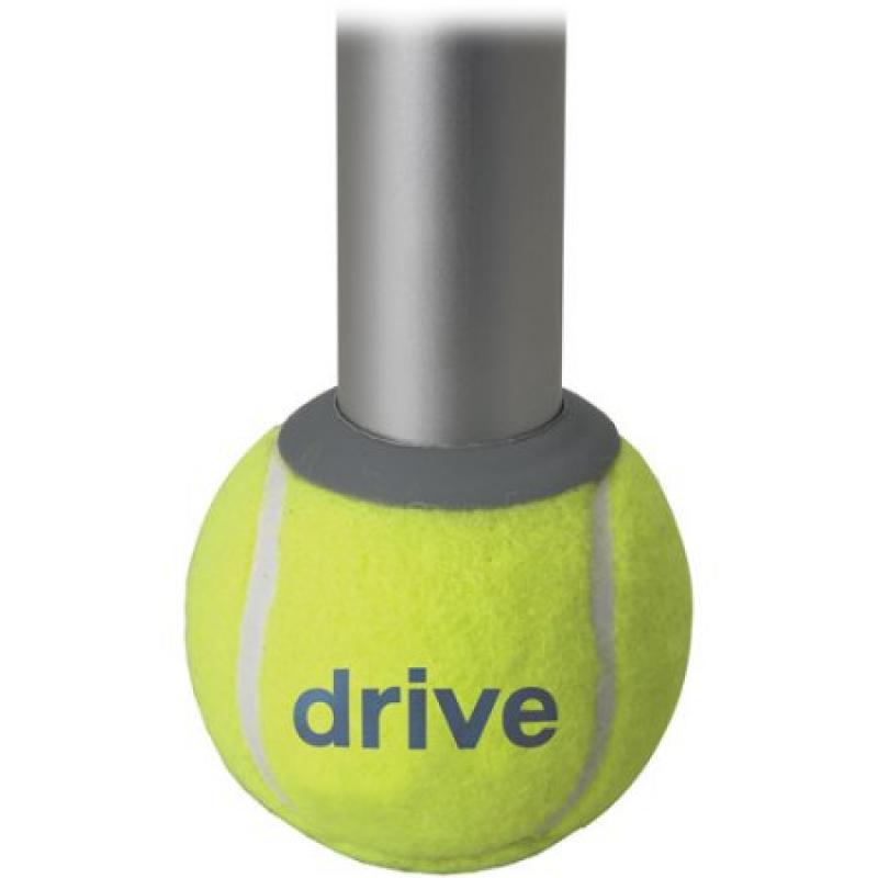 Drive Medical Walker Rear Tennis Ball Glides with Tennis Ball Can
