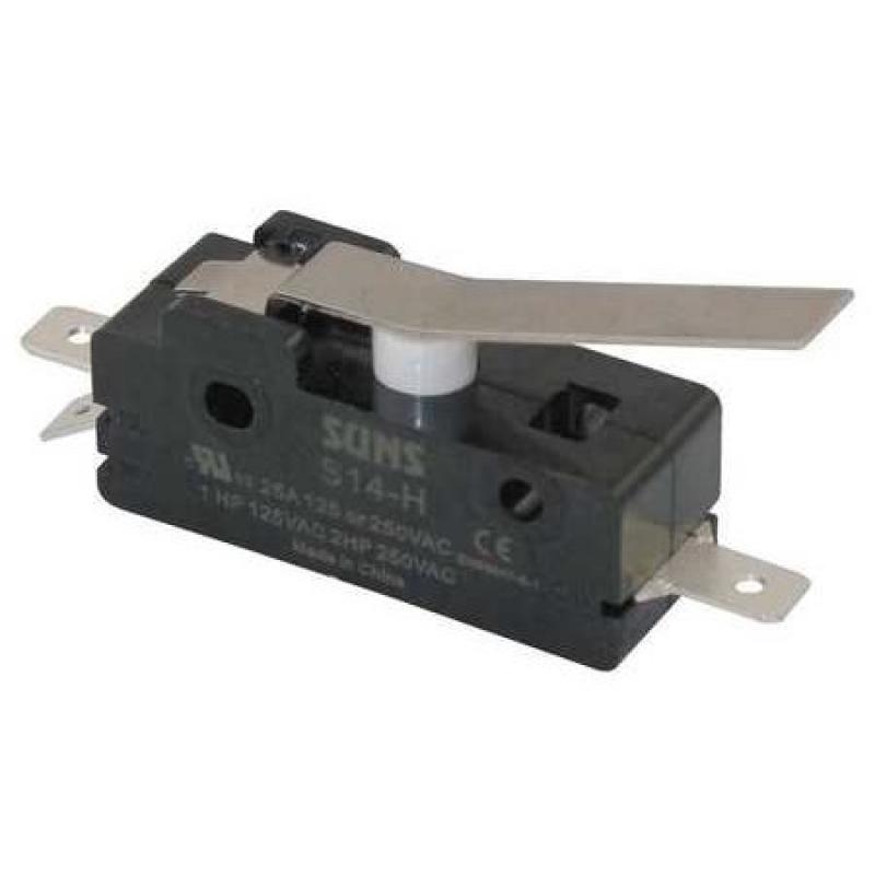 S14-H Snap Switch, 25A, 1 NO, 1 NC, Hinge Lever