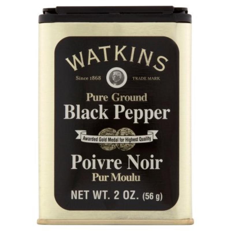 Watkins Pure Ground Black Pepper, 2 oz