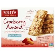 Van&#039;s Simply Delicious Cranberry Almond Chewy Baked Whole Grain Snack Bars 5 x 1.2oz (6.2oz)