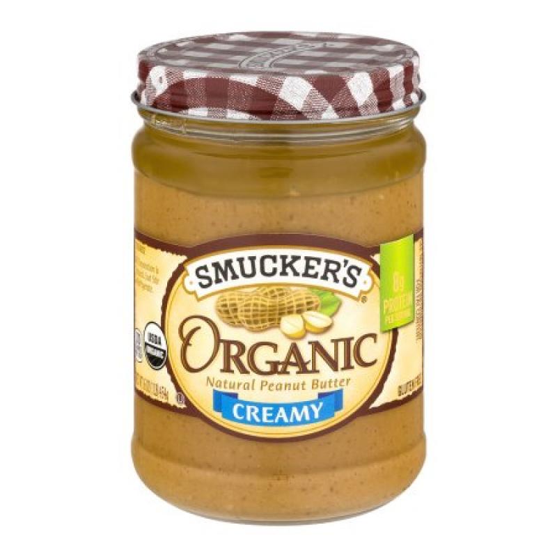Smucker&#039;s Organic Peanut Butter Creamy, 16.0 OZ