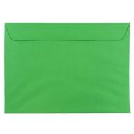 JAM Paper 9 x 12 Booklet Envelopes, Brite Hue Christmas Green Recycled, 250/pack
