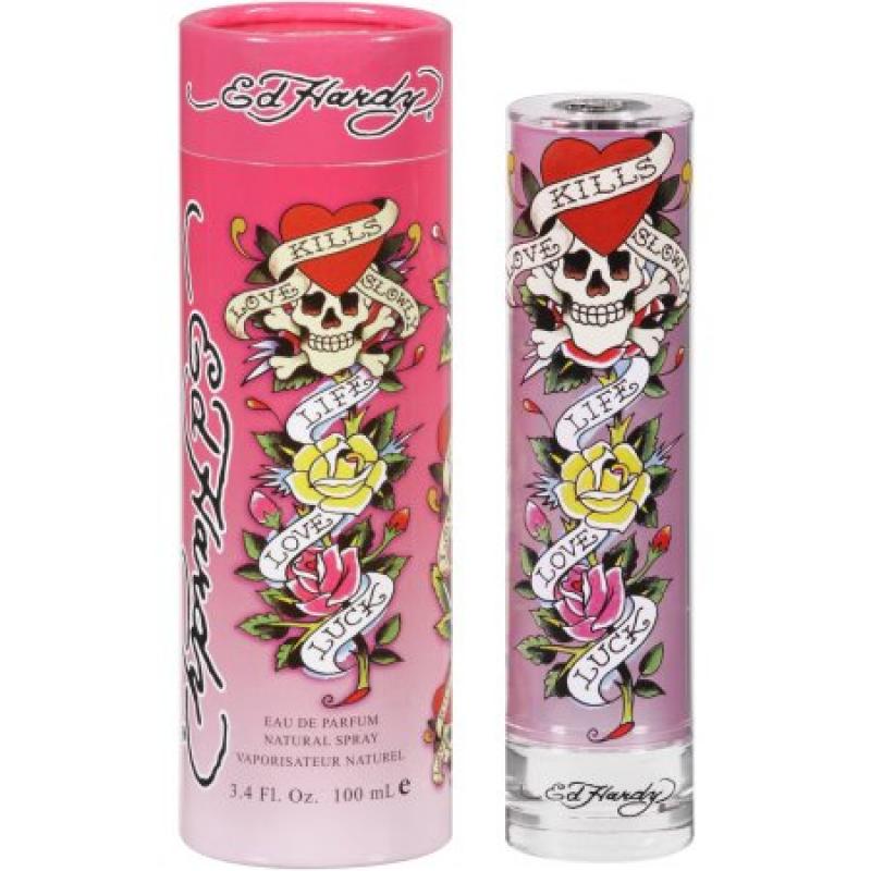 Ed Hardy Eau de Parfum Spray for Women, 3.4 fl oz