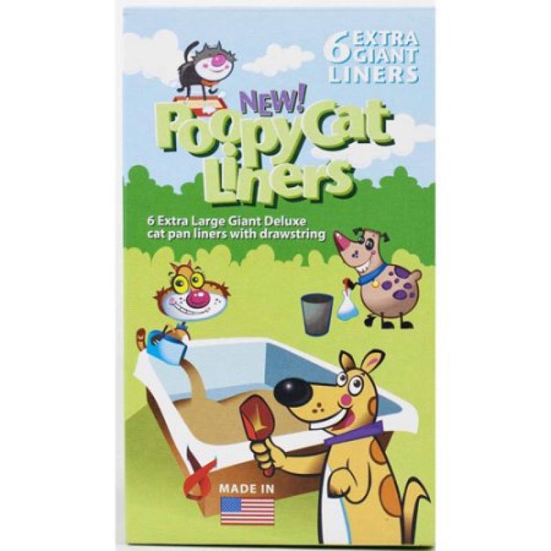Poopy Cat Liners, Giant, 6-Count