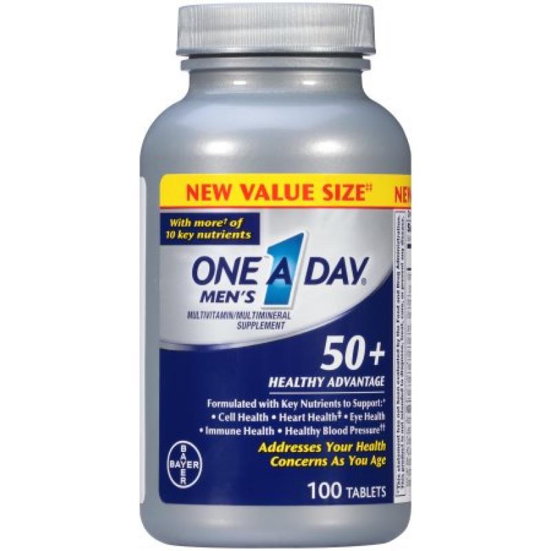 One-A-Day Men&#039;s 50+ Healthy Advantage Multivitamins 100 ea