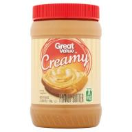 Great Value Creamy Peanut Butter, 40 ounces