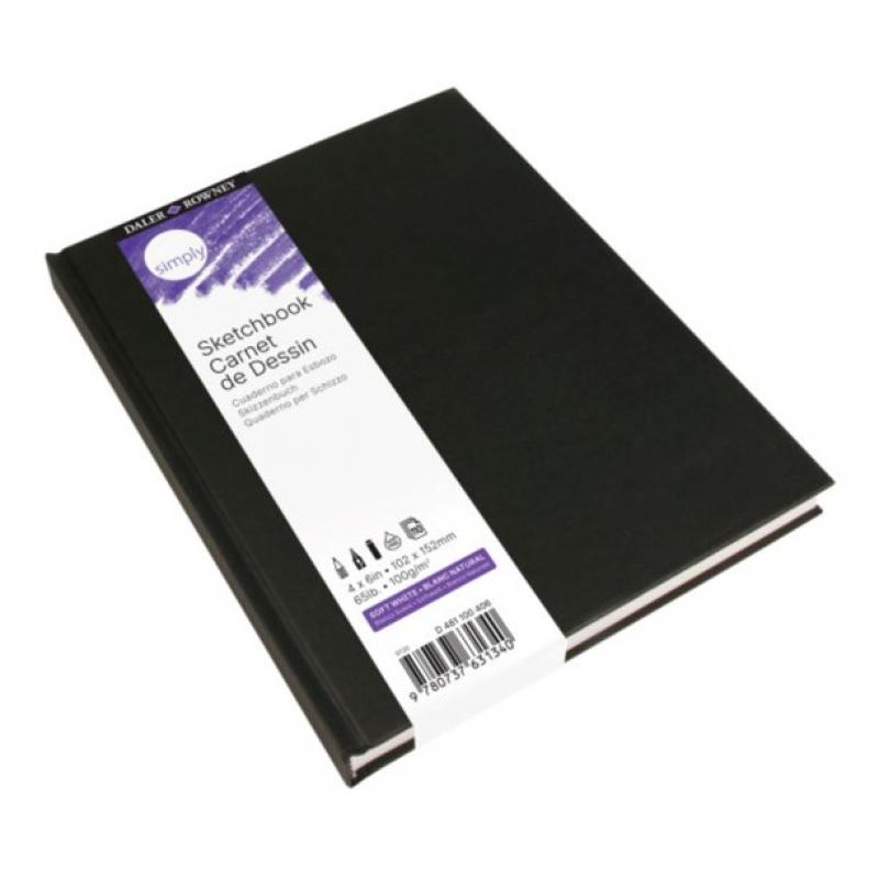 Daler-Rowney Simply Sketch Notebook, Hardbound with Unlined Pages, 8.5''x11'', 1 Each