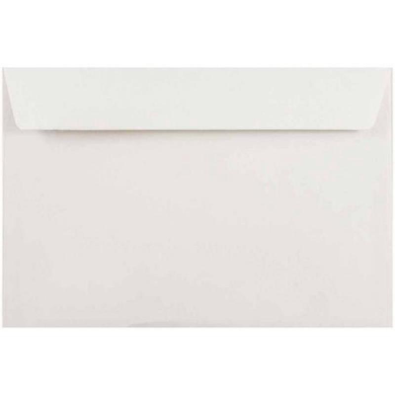 JAM Paper 6" x 9" Booklet Envelopes, White, 25-Pack