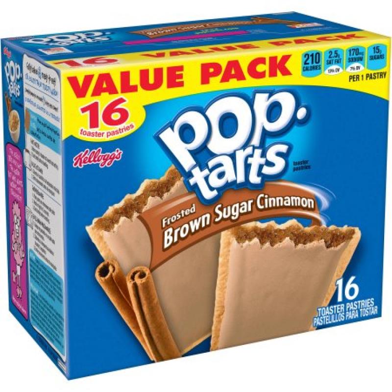 Kellogg&#039;s Brown Sugar Cinnamon Pop-Tarts Toaster Pastries, 16 ct