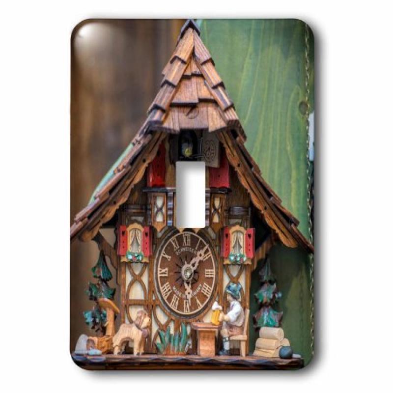 3dRose Traditional cuckoo clock for sale, Rothenburg, Germany, Single Toggle Switch
