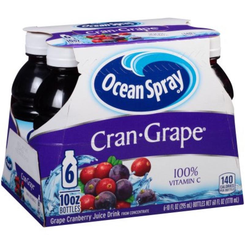 Ocean Spray Cran-Grape Juice Drink, 6-Pack 10 Oz. Bottles