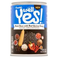 Campbell&#039;s Well Yes! Black Bean with Red Quinoa Soup 16.3 oz.