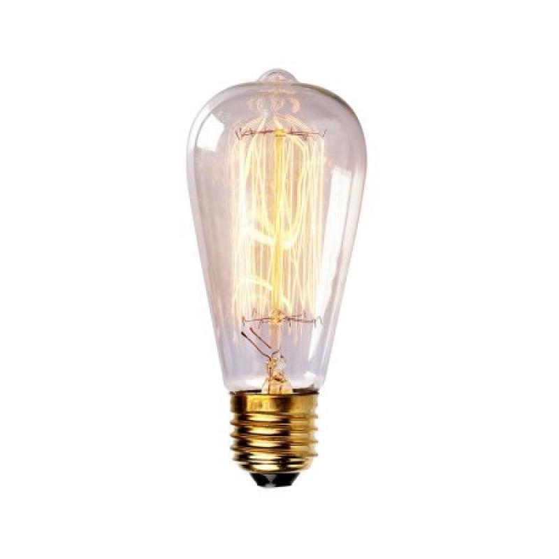 Parrot Uncle 110V 60W Edison Light Bulb with Vintage Filament E26