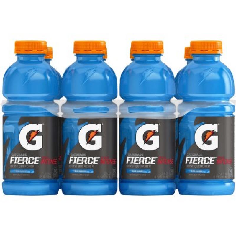 Gatorade Thirst Quencher Fierce Sports Drink, Blue Cherry, 20 Fl Oz, 8 Count
