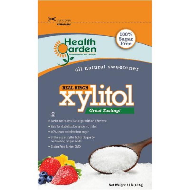 Health Garden Real Birch Xylitol All Natural Sweetener, 1 lb