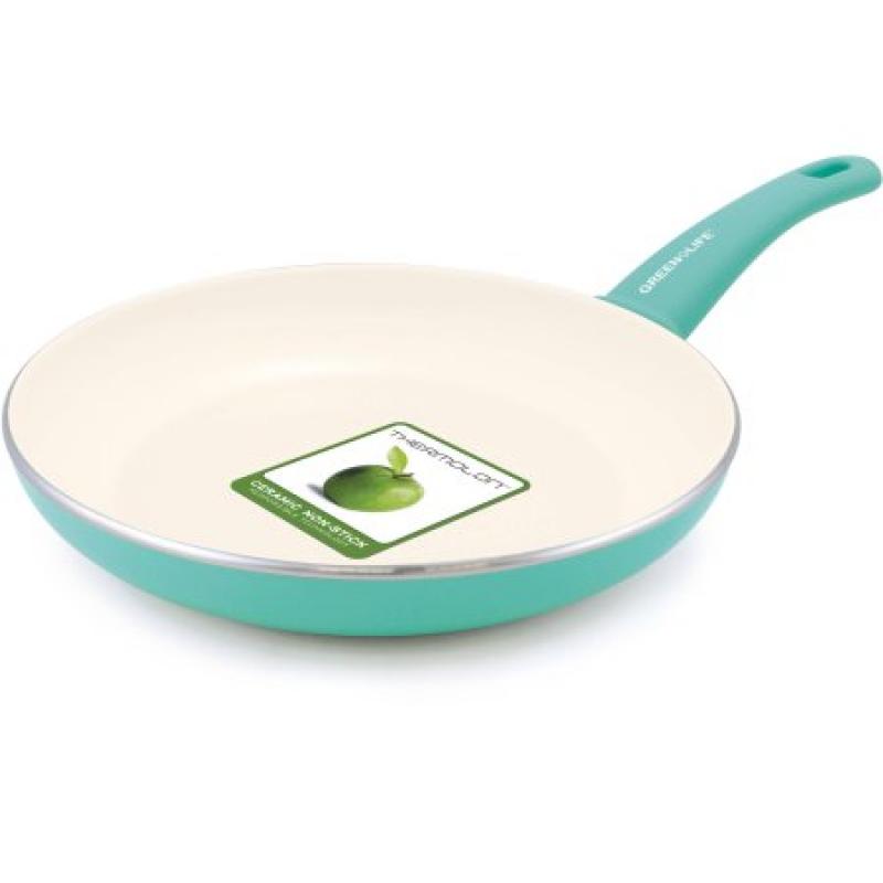 GreenLife Soft Grip 12" Healthy Ceramic Non-Stick Open Frypan