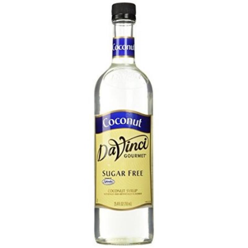 Da Vinci Sugar Free Syrup, Coconut, 750 mL (Glass)