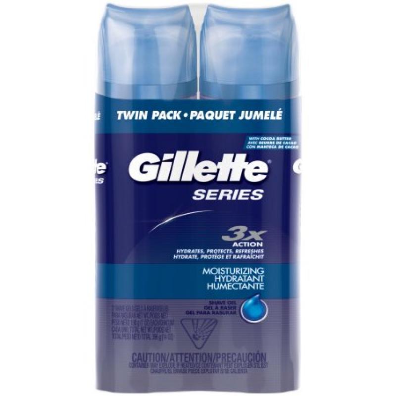 Gillette�� Series Moisturizing Shave Gel 2-7 oz. Aerosol Cans