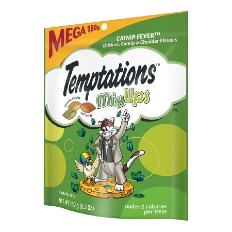 TEMPTATIONS MixUps Treats for Cats CATNIP FEVER Flavor 6.3 Ounces