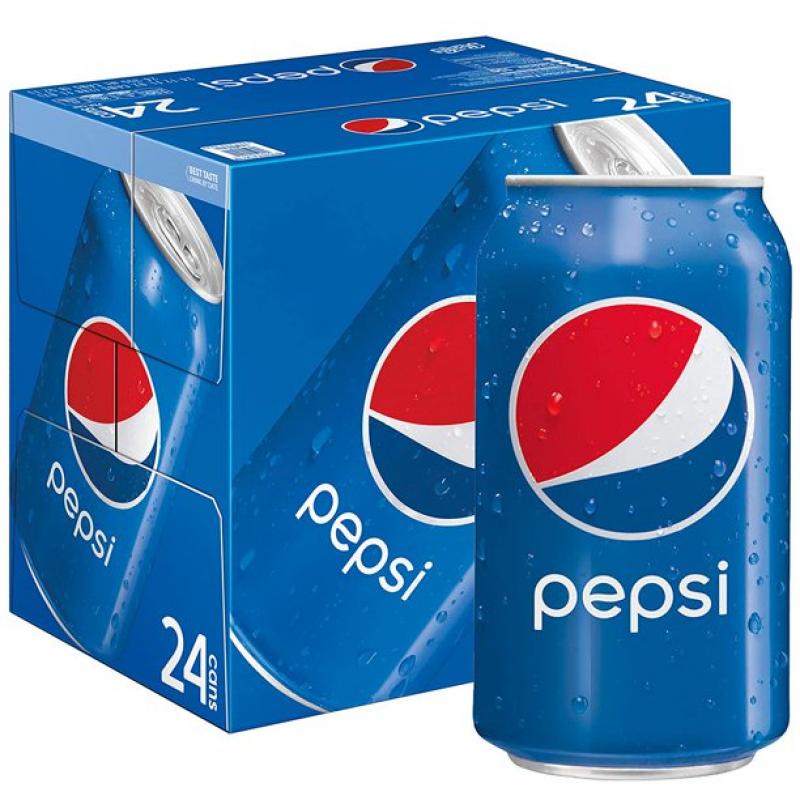 Pepsi Soda, 12 oz Cans, 24 Count