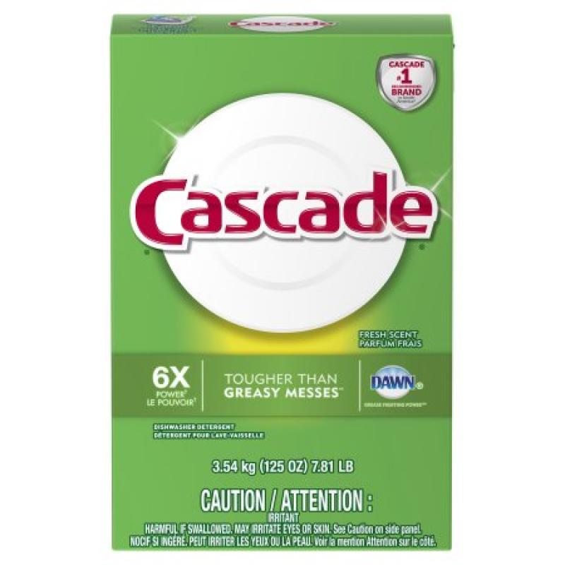 Cascade Dawn Fresh Scent Powder Dishwasher Detergent, 125 oz