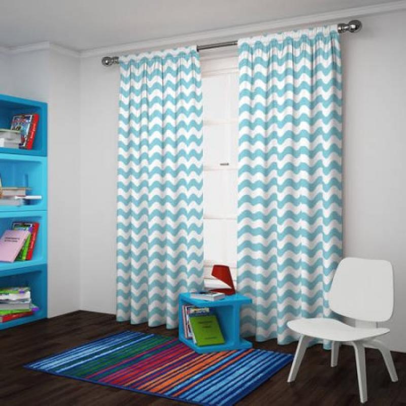 Eclipse Thermaback Blackout Wavy Chevron Curtain Panel