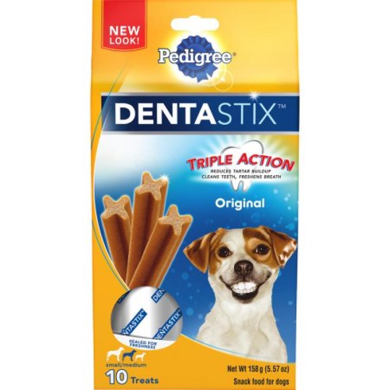 PEDIGREE DENTASTIX Original Small/Medium Treats for Dogs - 5.57 Ounces 10 Treats