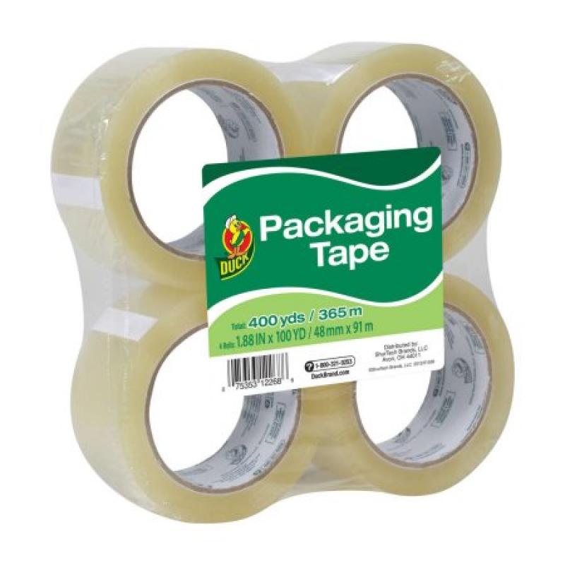 Duck Brand Standard Packaging Tape - Clear, 4 pk, 1.88 in. x 100 yd.